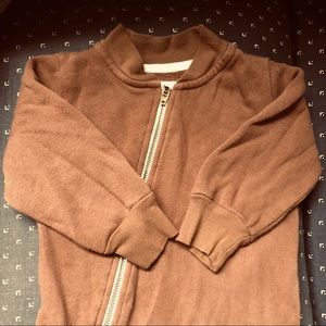 Mini Mioche varsity fleece jumpsuit/romper